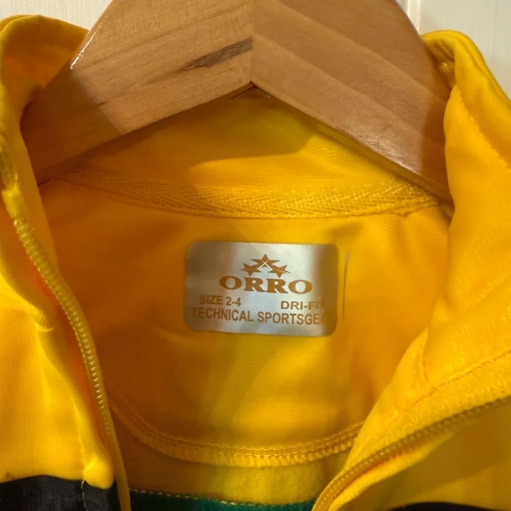 Jamaica Track Jacket in Green and Yellow NWOT